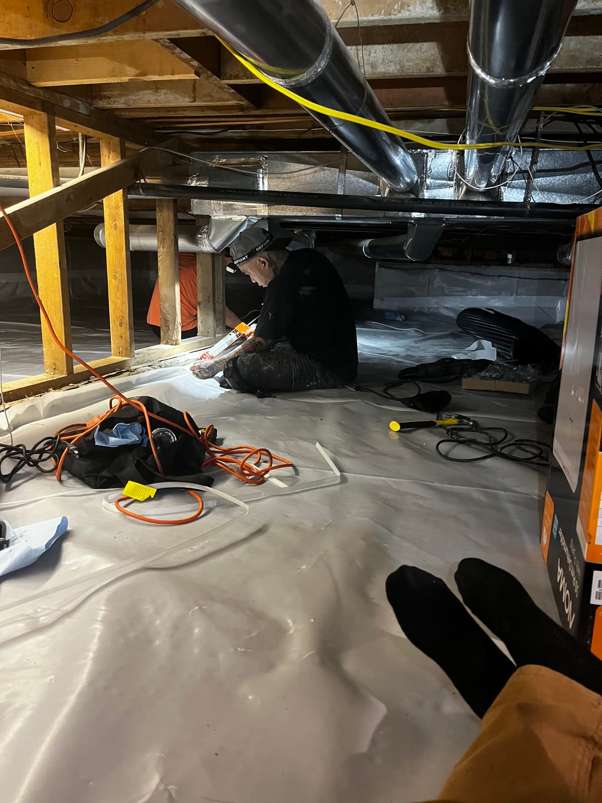 Sealing penetrations by hand